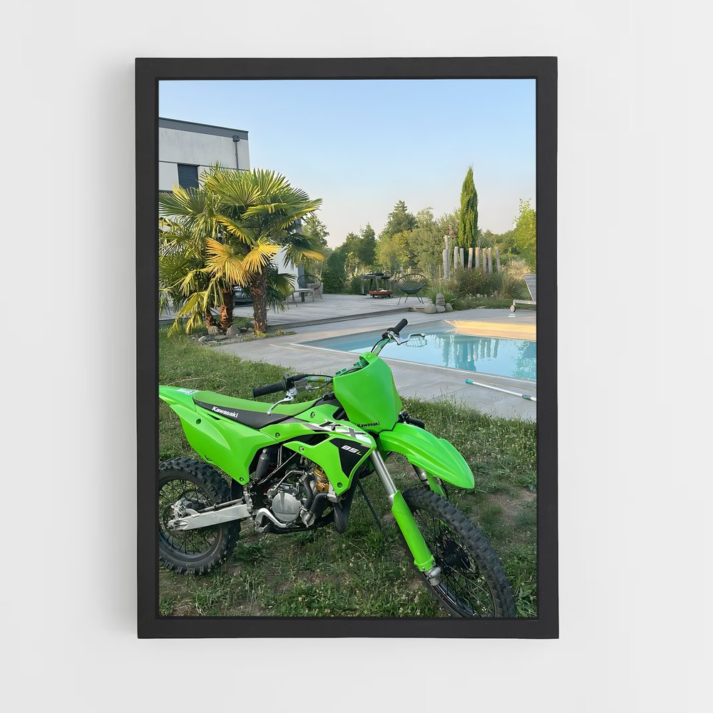 Poster Moto et Piscine – affiche KTM Moto (vue 2)